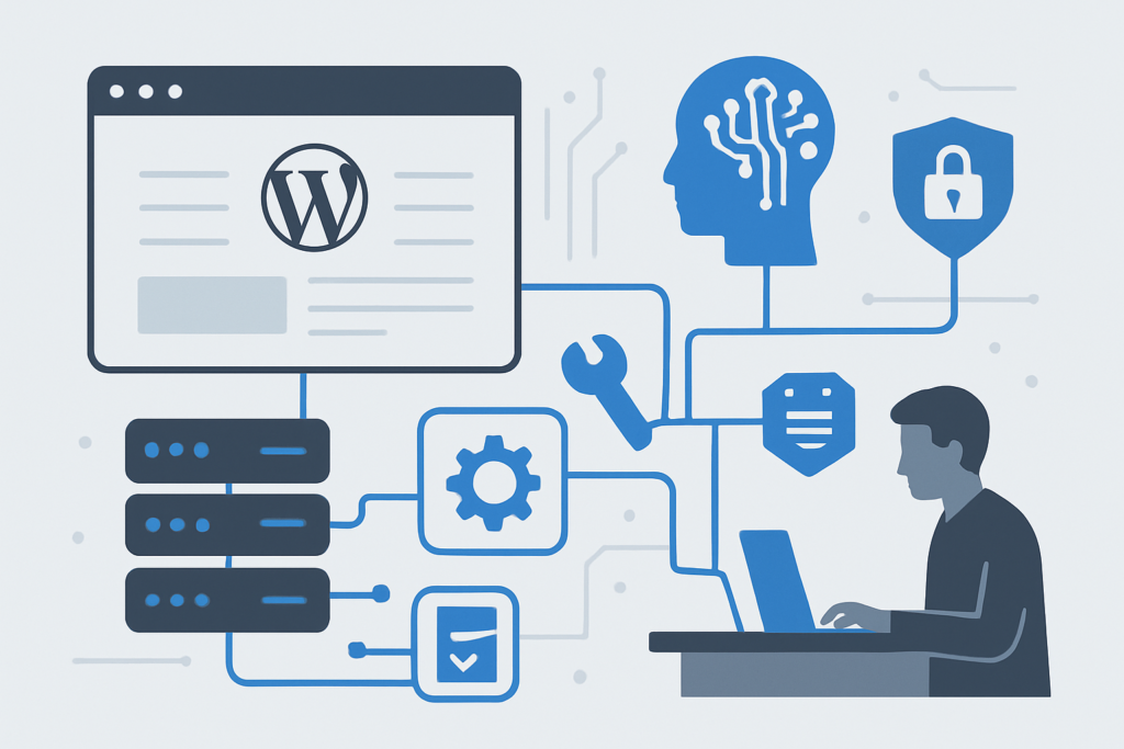 Secure AI agent development framework architecture for WordPress