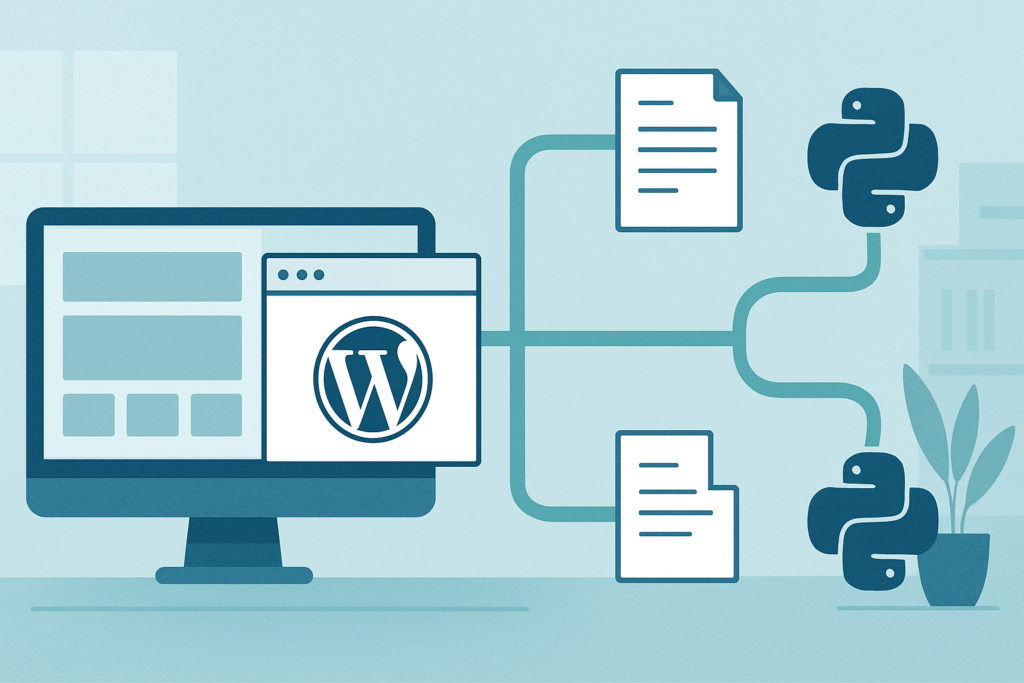 Django and FastAPI web API architecture for WordPress projects