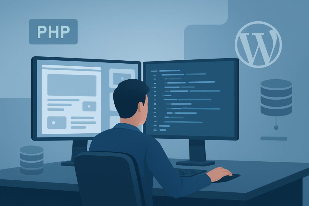 Full stack developer working on WordPress, PHP, and database systems
