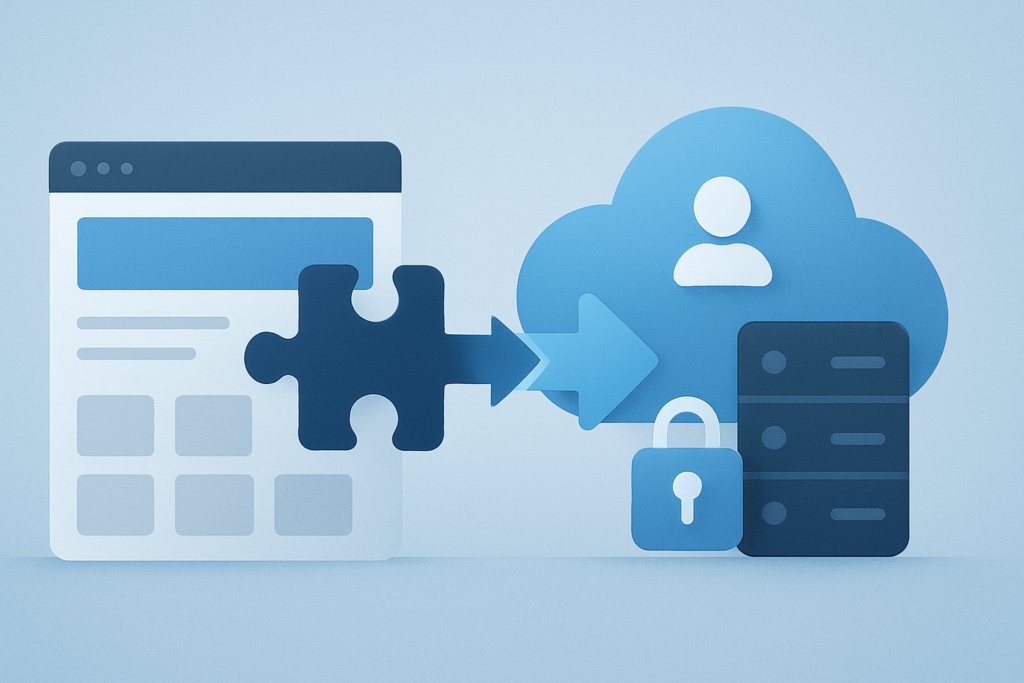 WordPress plugin connected to a secure subscription SaaS platform