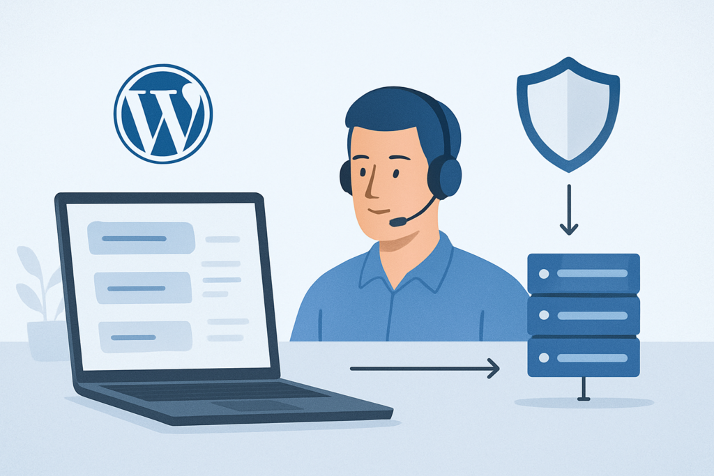Safe AI workflow for triaging WordPress support requests without direct site access