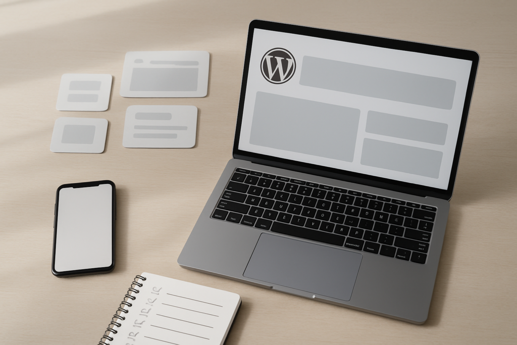 Laptop and smartphone representing better user experience in WordPress