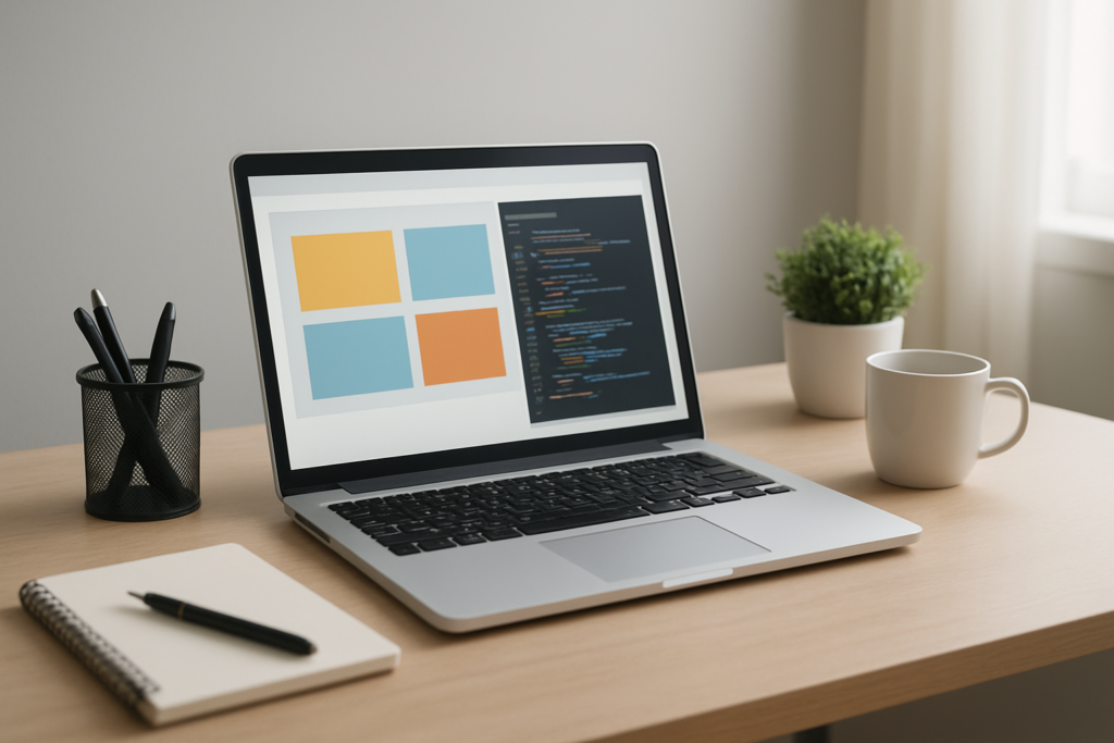 Developer planning and building a WordPress website