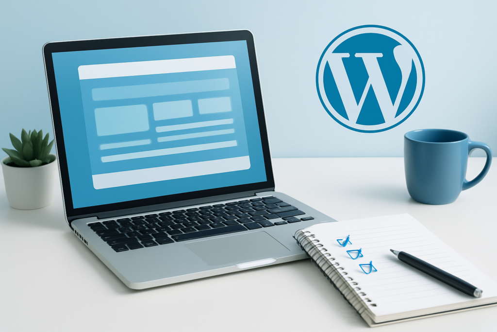WordPress on-page SEO checklist and website optimization workspace