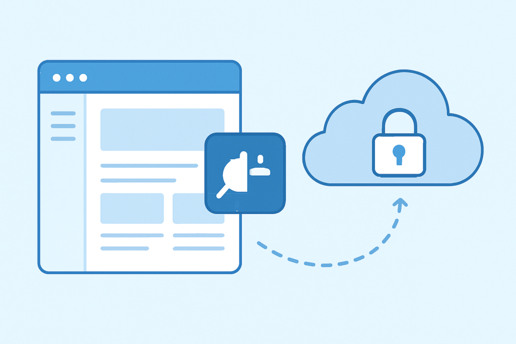 WordPress plugin feature connected to a secure SaaS add-on workflow
